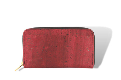 Damen Portemonnaie in Red Grape Kork (Rot)