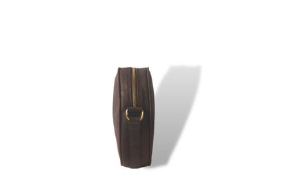 Circle Bag - Round handbag in mocha cork (brown) 