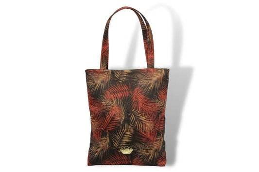 Shopper - Large bag in palm leaves cork 
