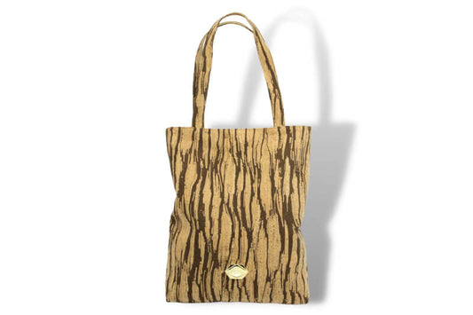 Shopper - Large bag in Rustic Wood cork 